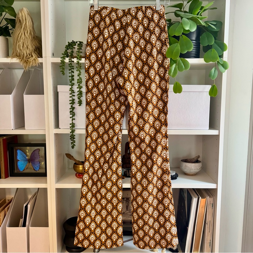 Zara Patterned Geometric Jacket Pants Set Xs - image 4